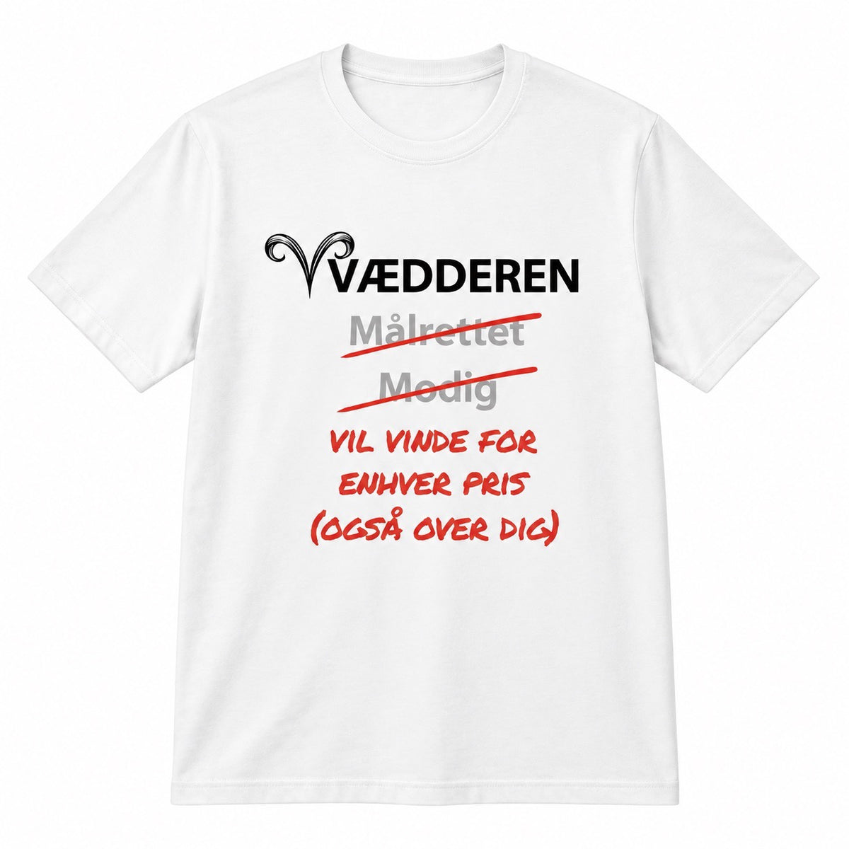 Vædderen horoskop t-shirt – Vil vinde for enhver pris
