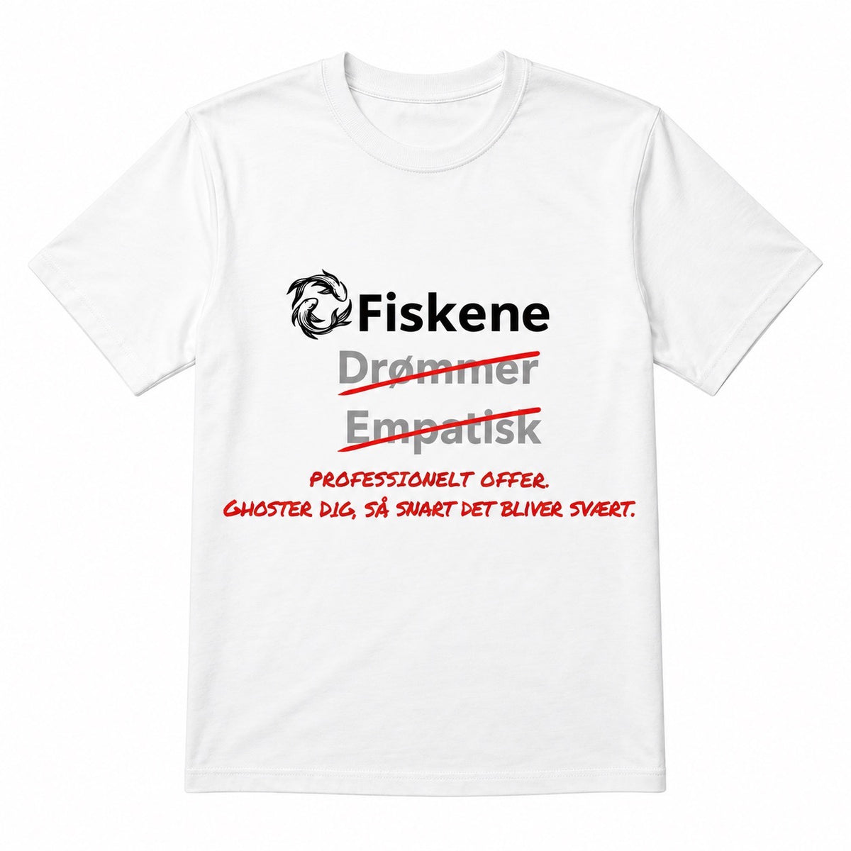 Fiskene horoskop t-shirt – Professionelt offer