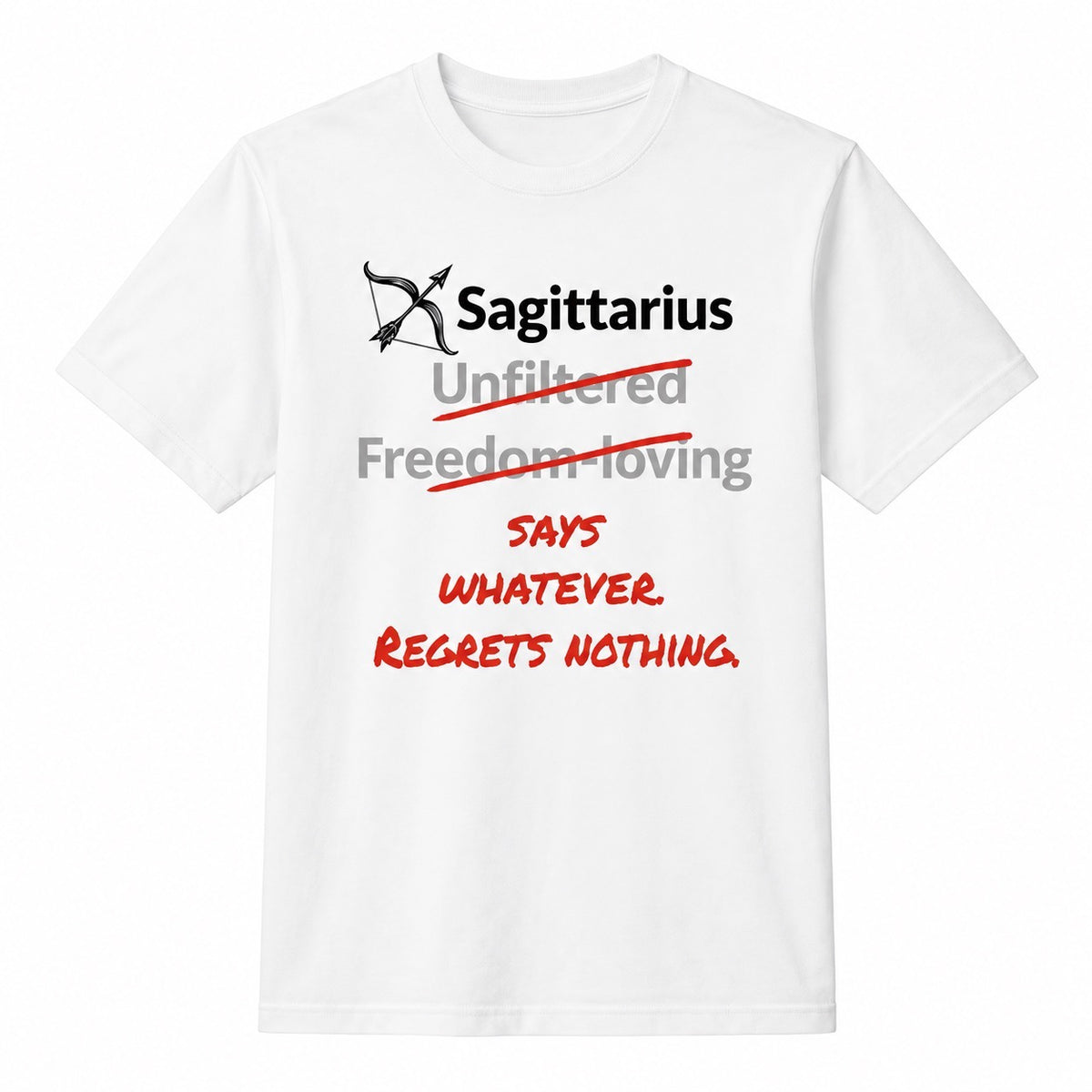 Sagittarius Horoscope T-shirt – Says Anything