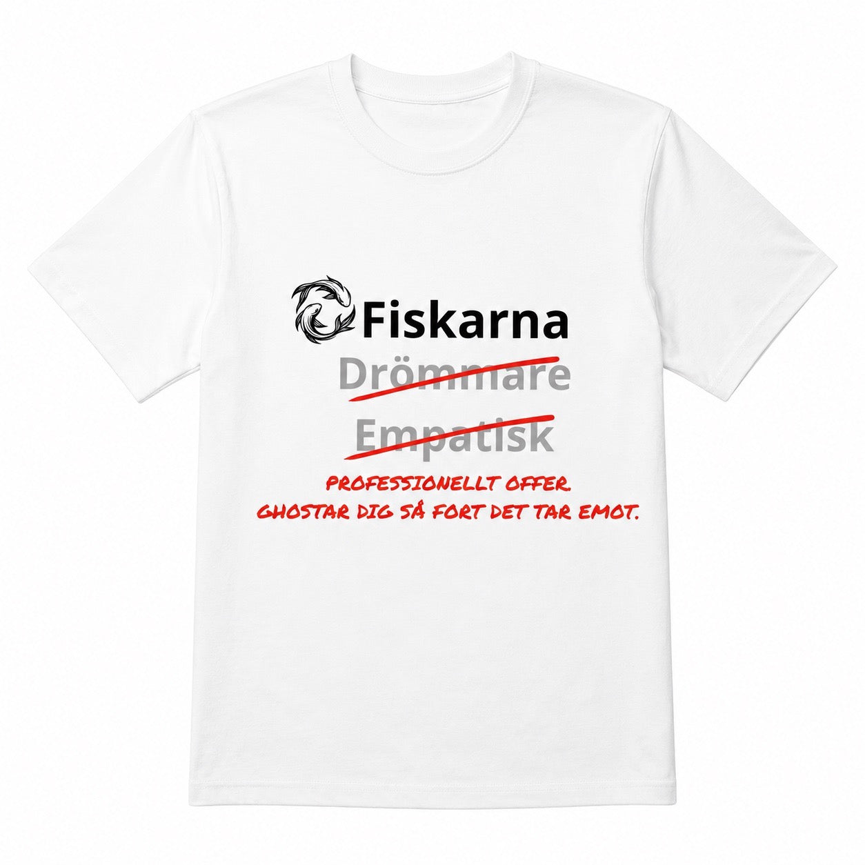 Fiskarna horoskop t-shirt – Professionellt offer