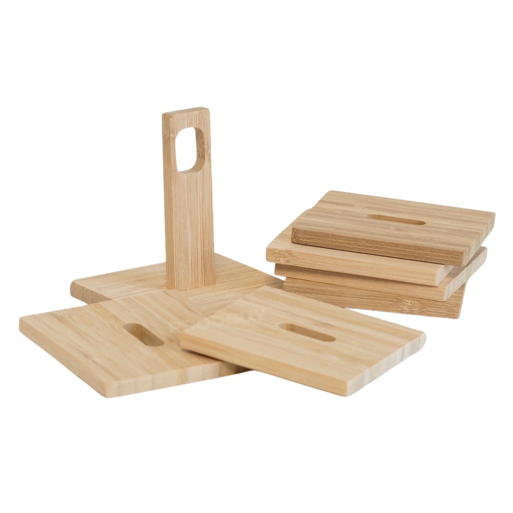 Glasunderlägg Bambu (6st)