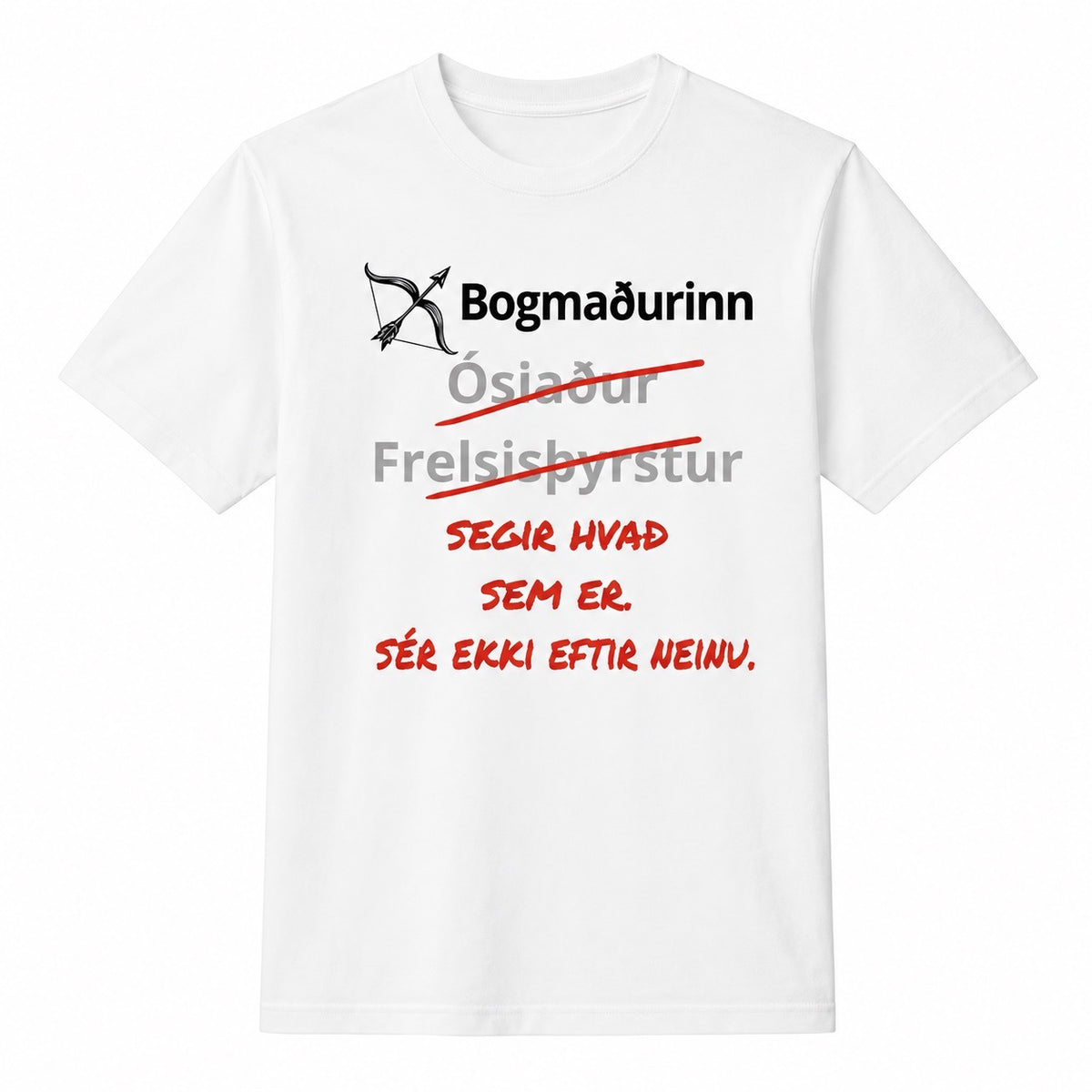 Bogmaðurinn stjörnuspárbolur – Segir hvað sem er