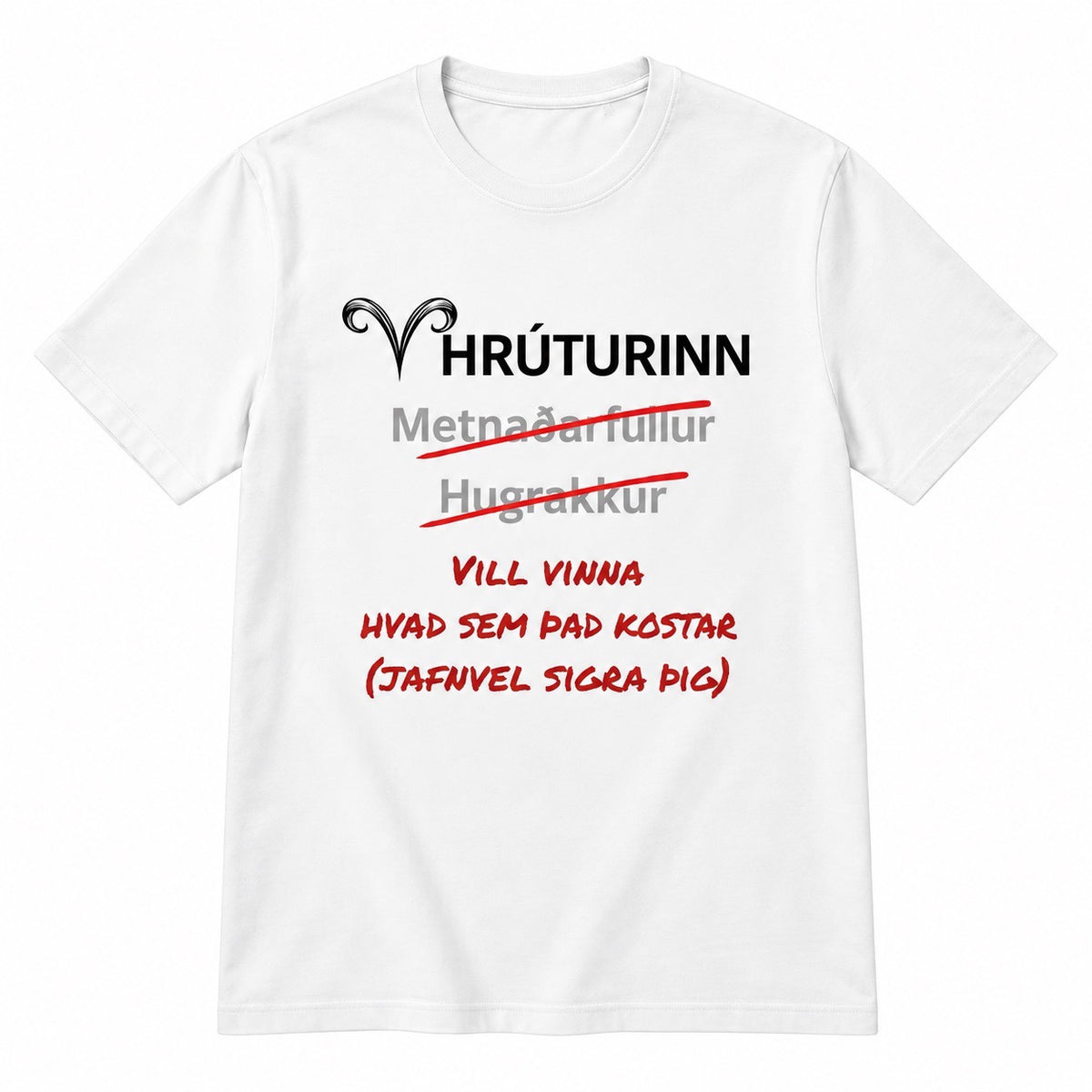 Hrúturinn stjörnuspárbolur – Vill vinna hvað sem það kostar