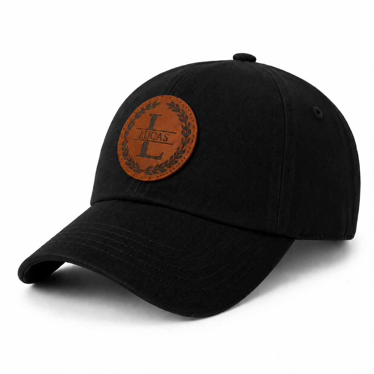 Keps med patch – Namn & initialer