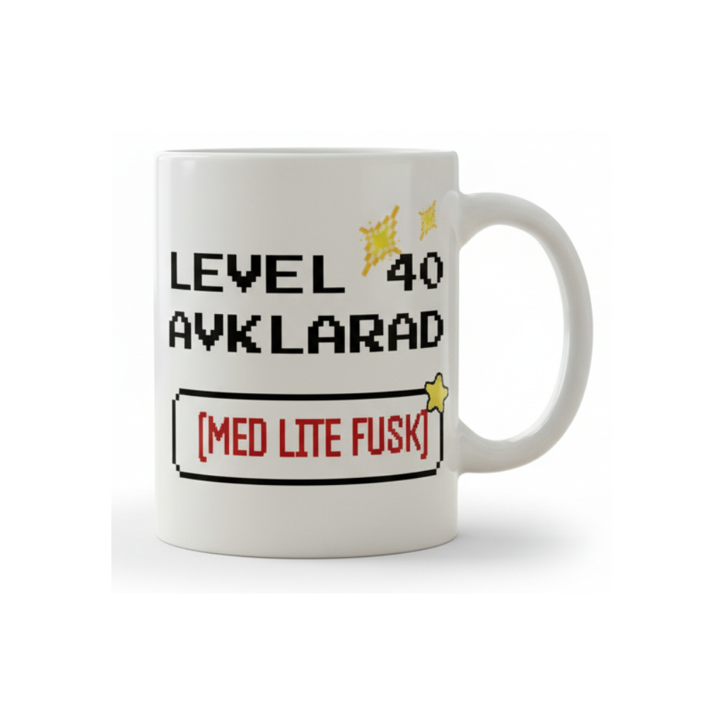 Mugg - Level avklarad