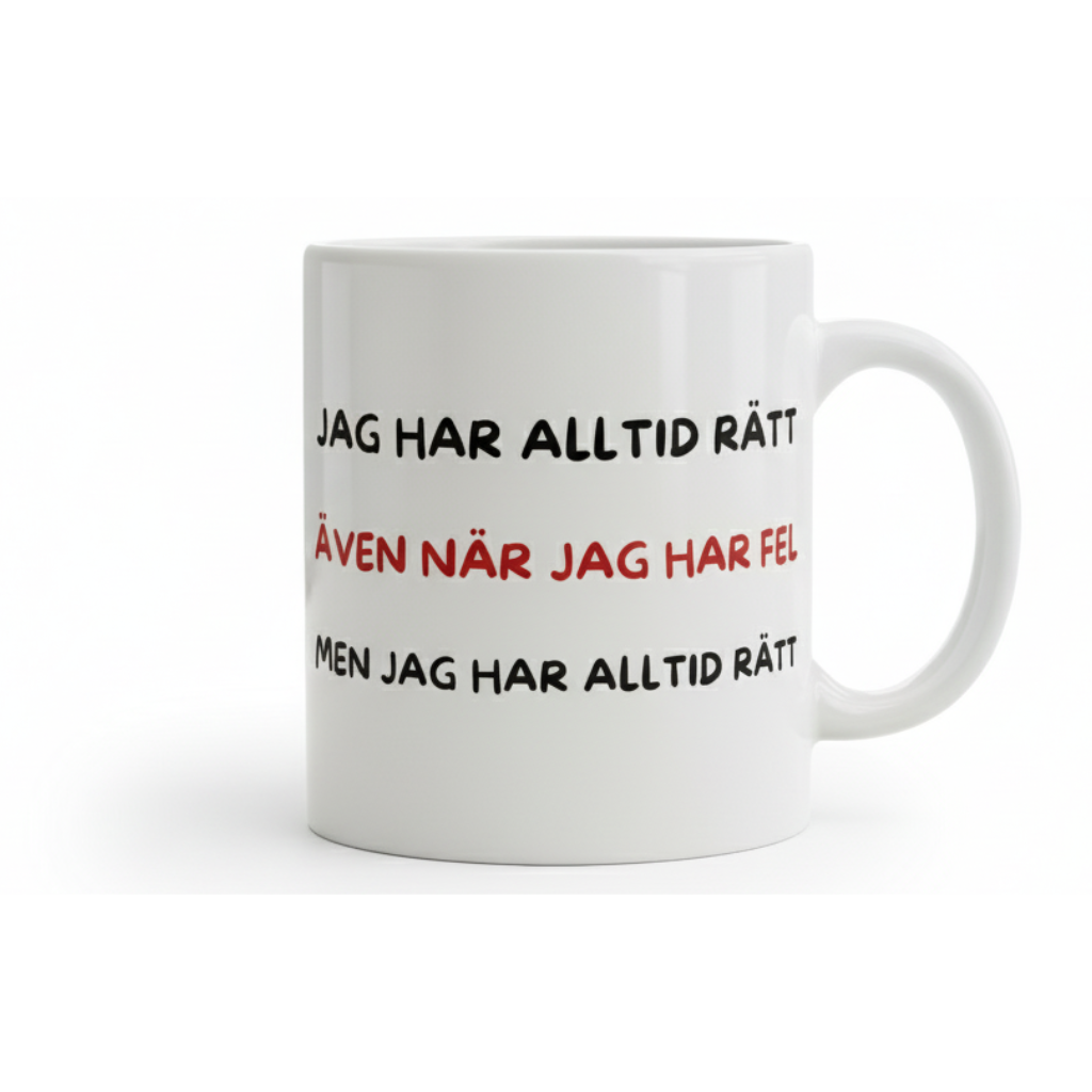Mugg - Alltid rätt