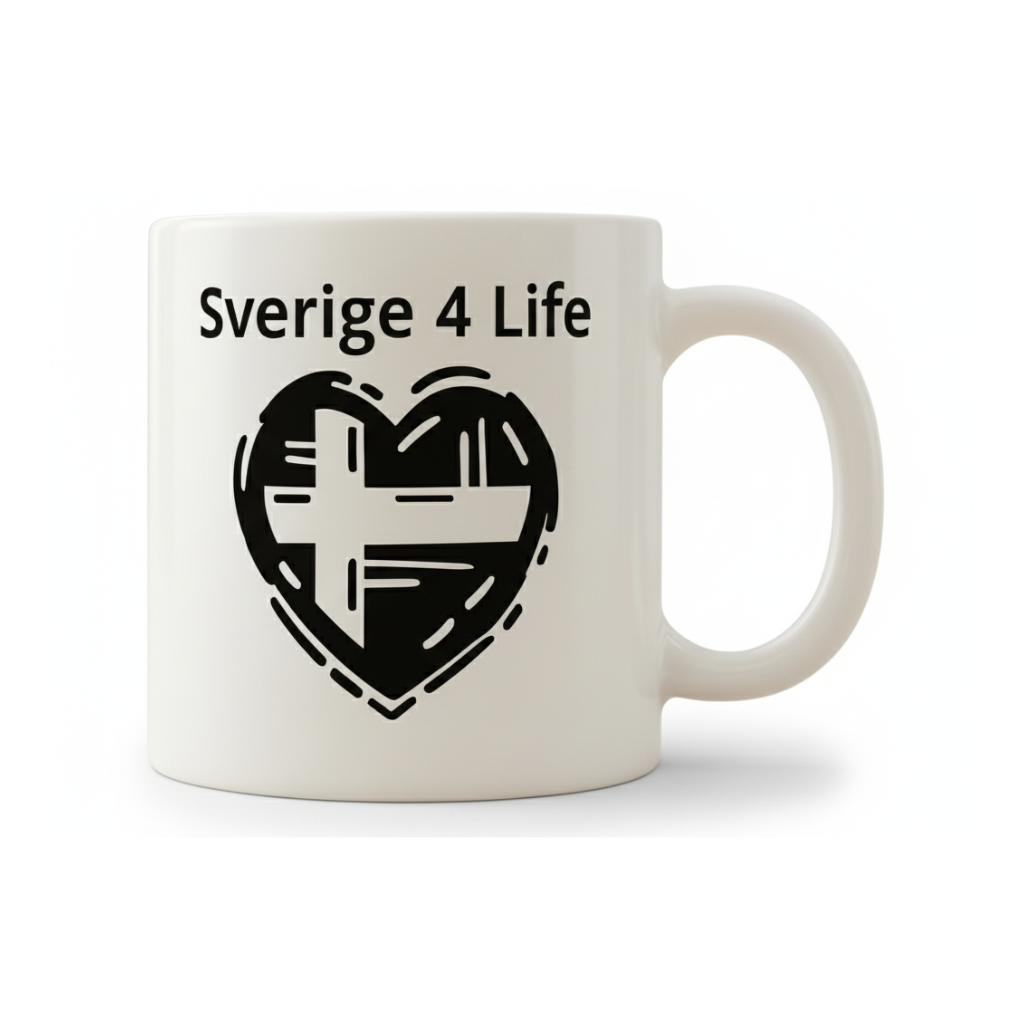 Sverige 4 Life – Mugg med svensk design