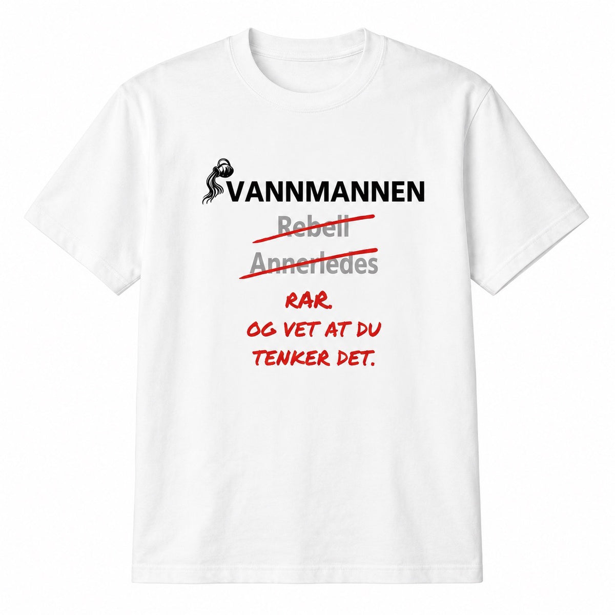 Vannmannen horoskop t-skjorte – Merkelig