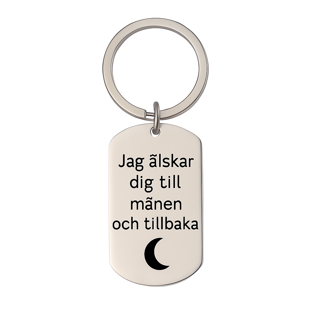 Nyckelring - Rostfritt Stål