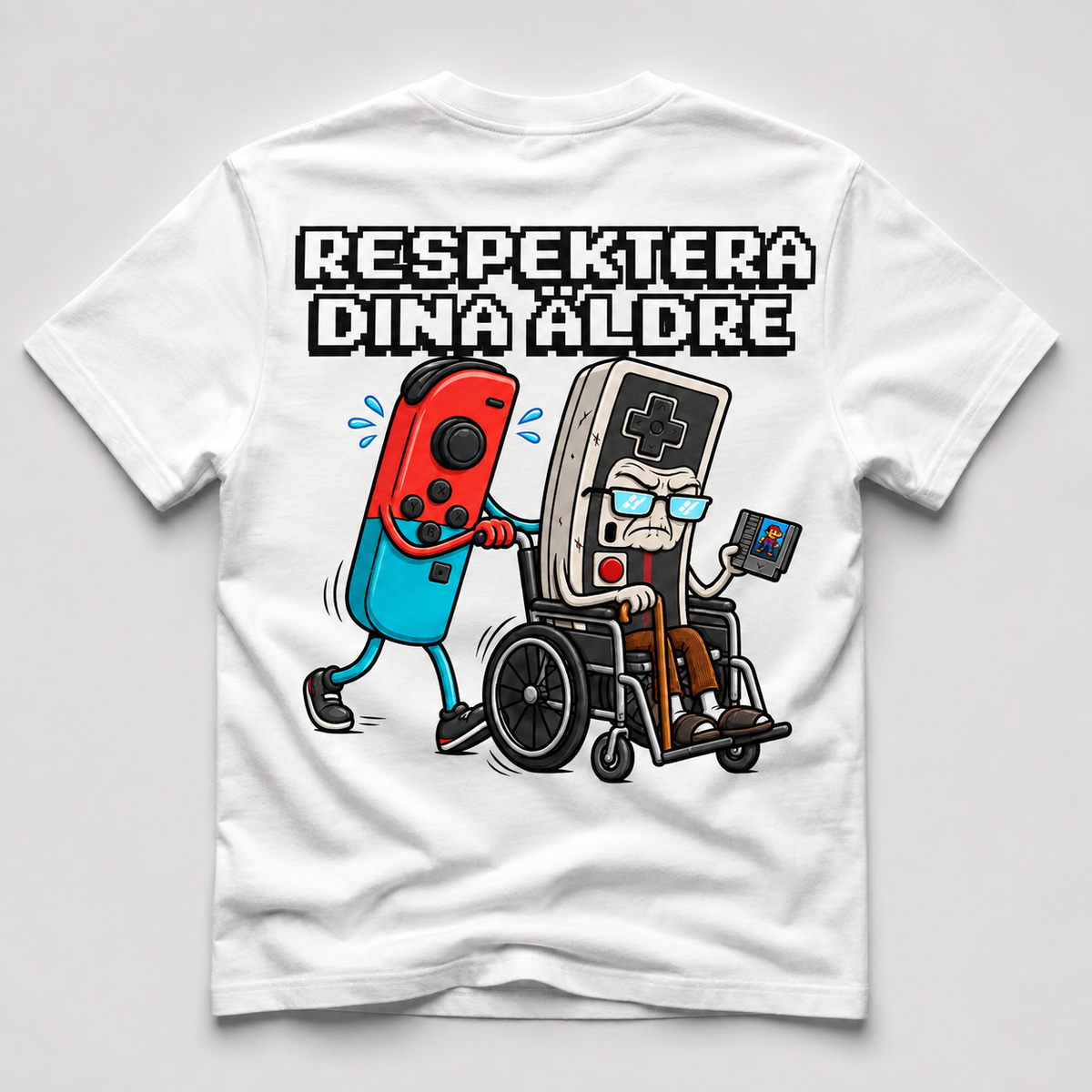 Respektera dina äldre – Retro gaming T-shirt