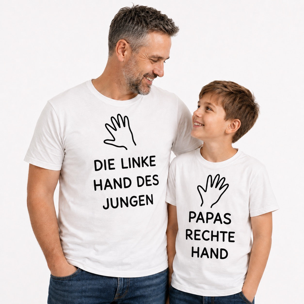 Mini-Match® – Die linke Hand des Jungen & Papas rechte Hand