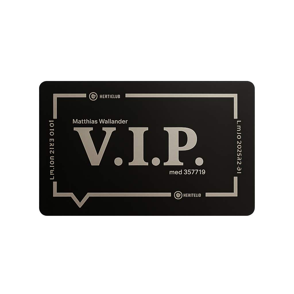 Visitkort Aluminium