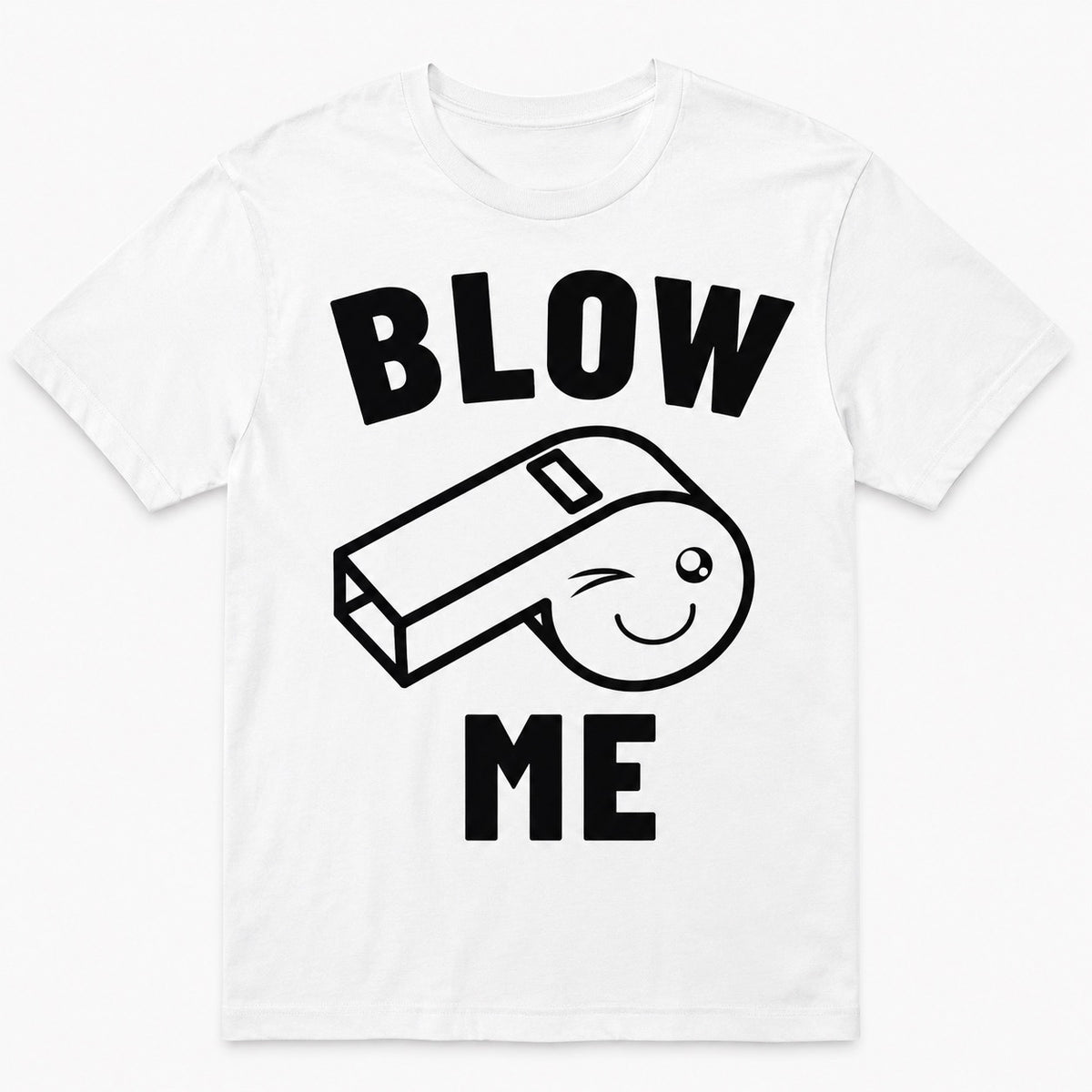 Blow Me – Sjov t-shirt med fløjte