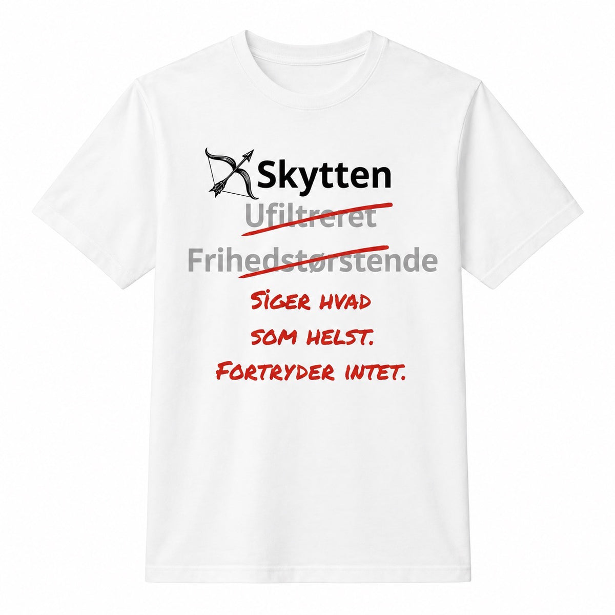 Skytten horoskop t-shirt – Siger hvad som helst