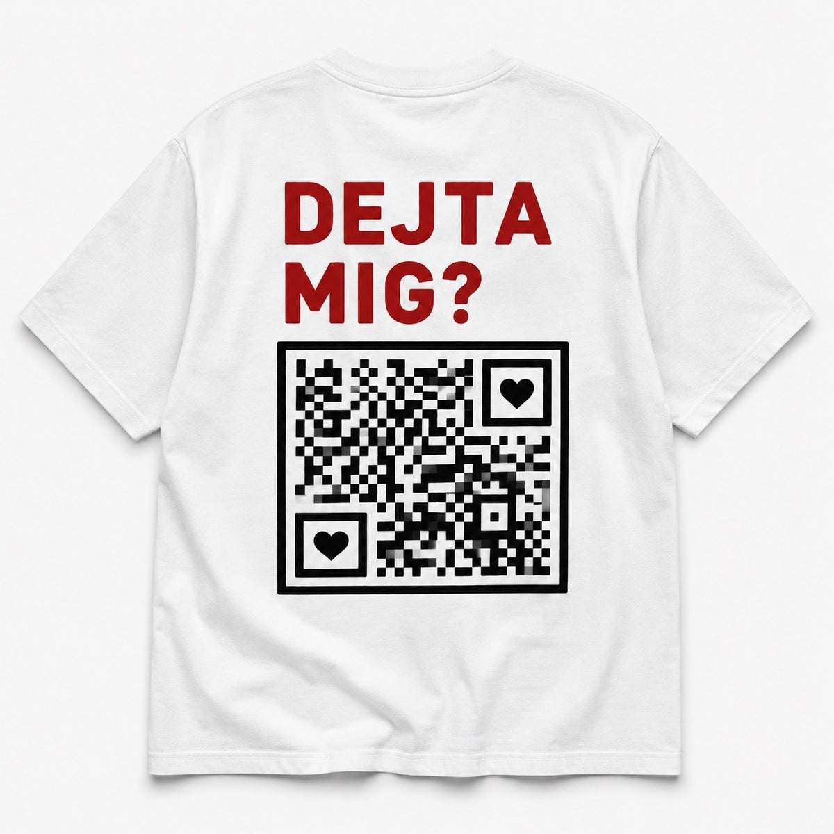 Dejta mig? – T-shirt med QR-kod