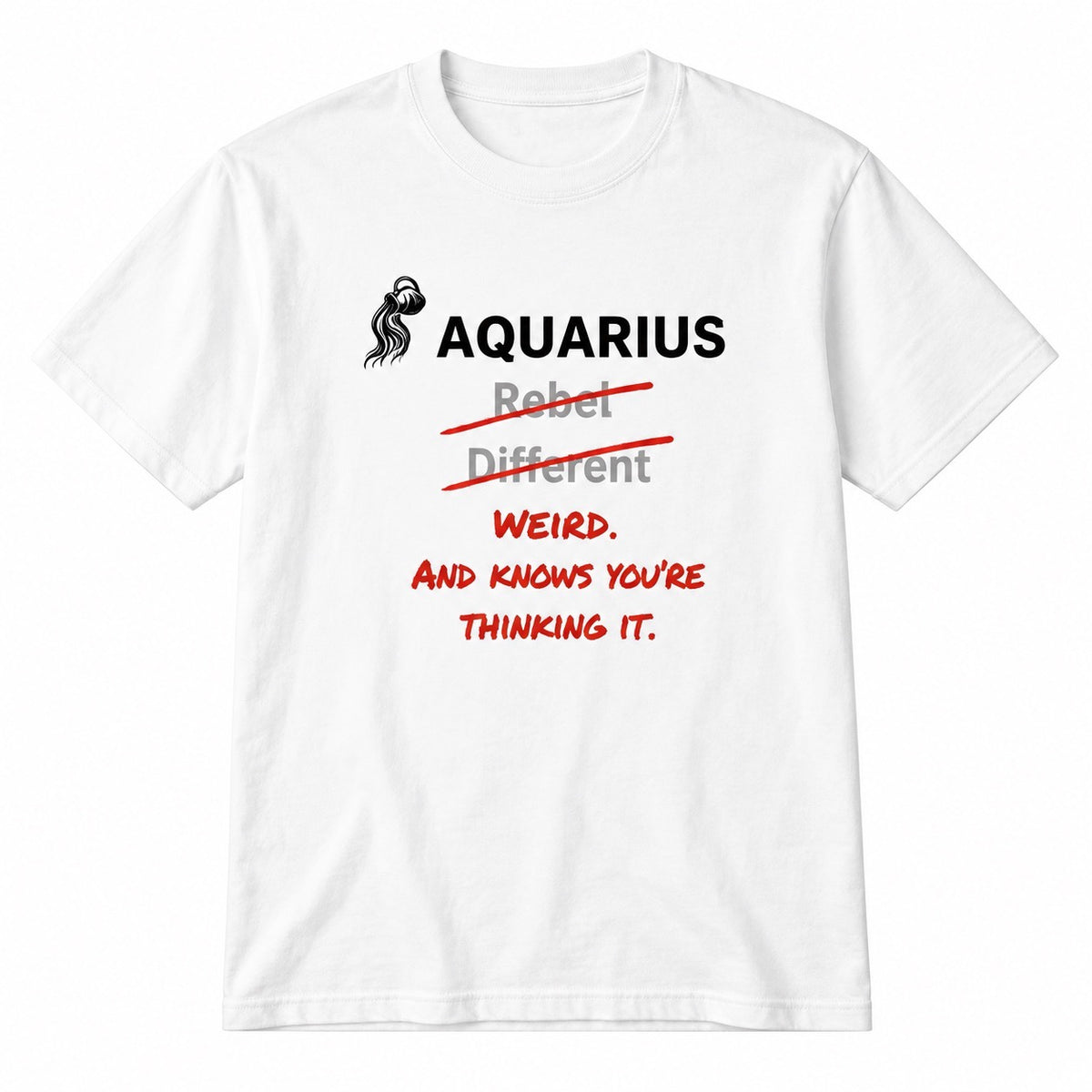 Aquarius Horoscope T-shirt – Weird