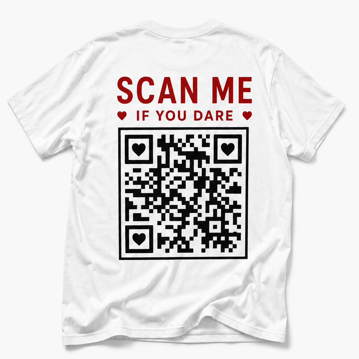 Scan Me If You Dare – T-shirt with QR Code