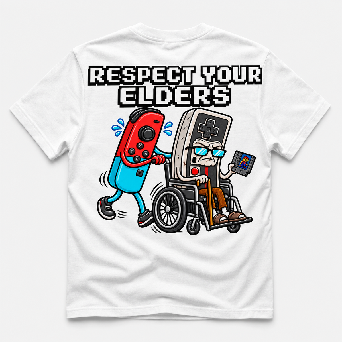 Respect Your Elders – Retro Gaming T-shirt