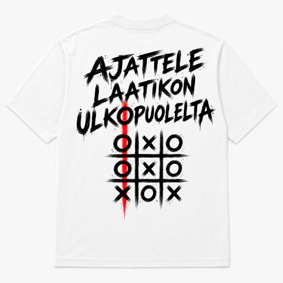 Ajattele laatikon ulkopuolelta – Hauska T-paita