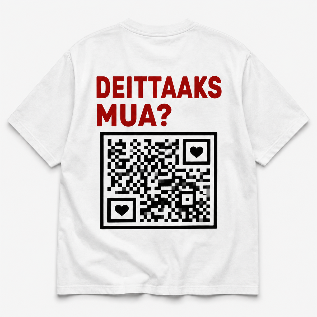 Lähtisitkö treffeille? – T-paita QR-koodilla