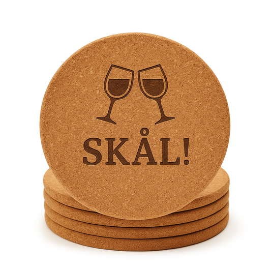 Glasunderlägg Kork