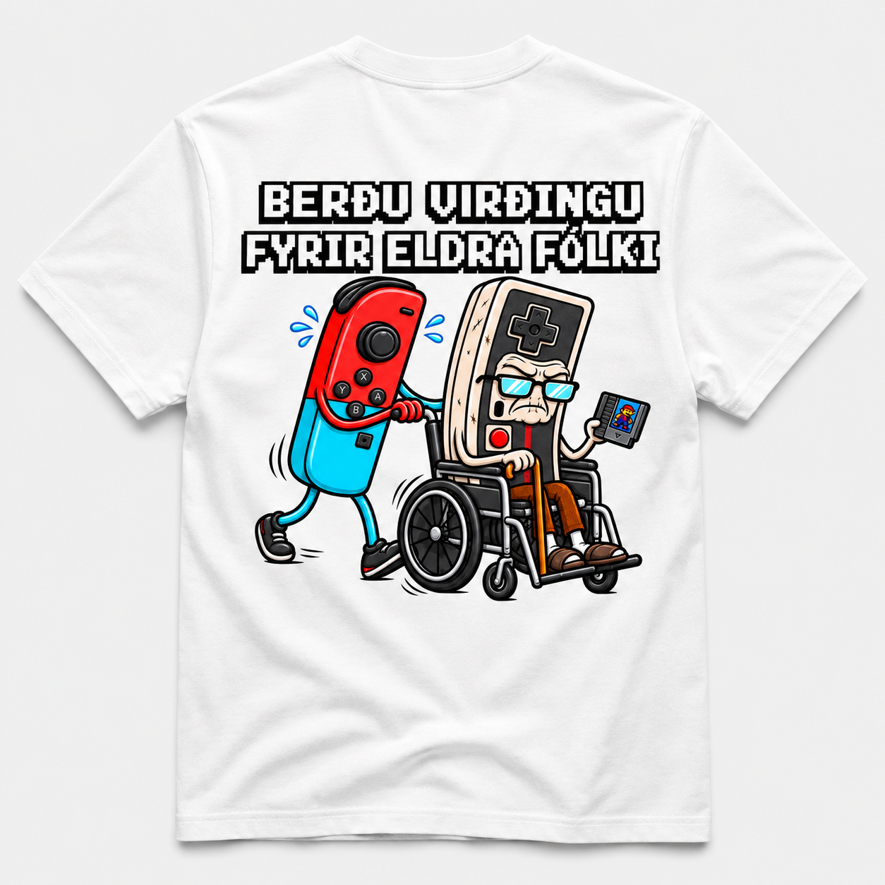 Berðu virðingu fyrir þeim eldri – Retro gaming bolur