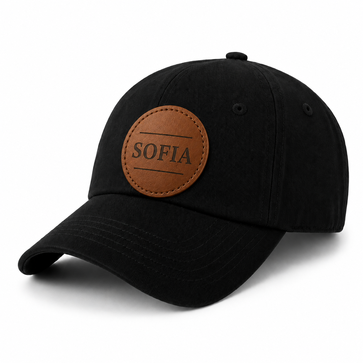 Keps med patch – Namn & initialer