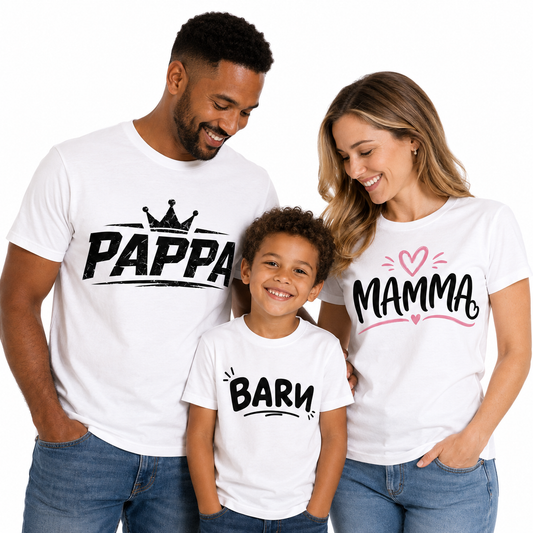 Mini-Match® – Mamma / Pappa /  Barn (2 designer)
