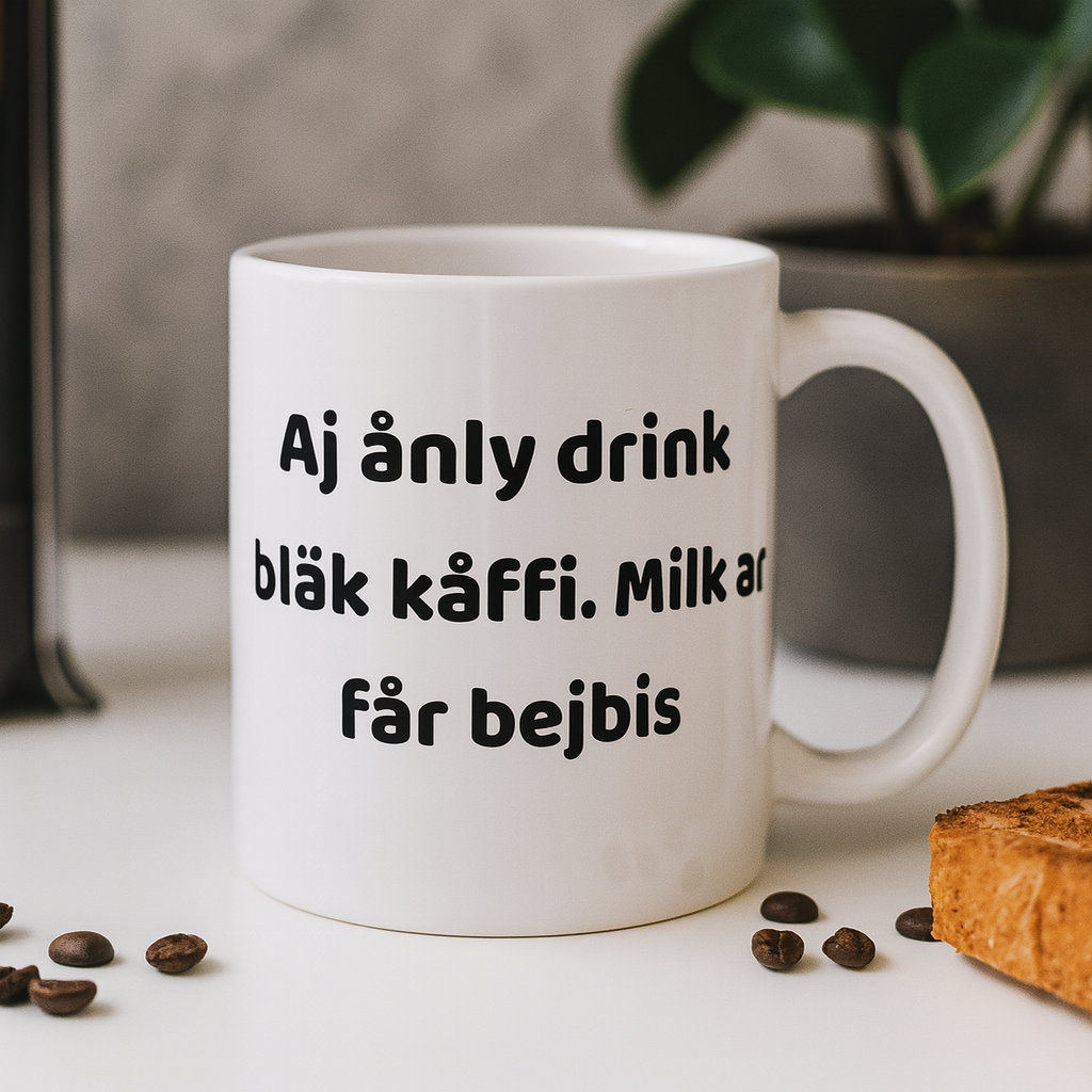 Mugg med tryck - Svengelska Edition (45 designer)