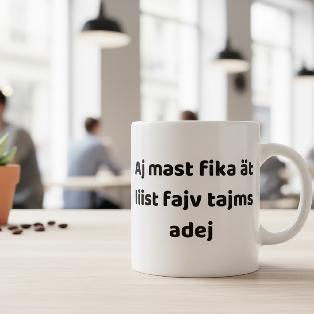 Mugg med tryck - Svengelska Edition (45 designer)