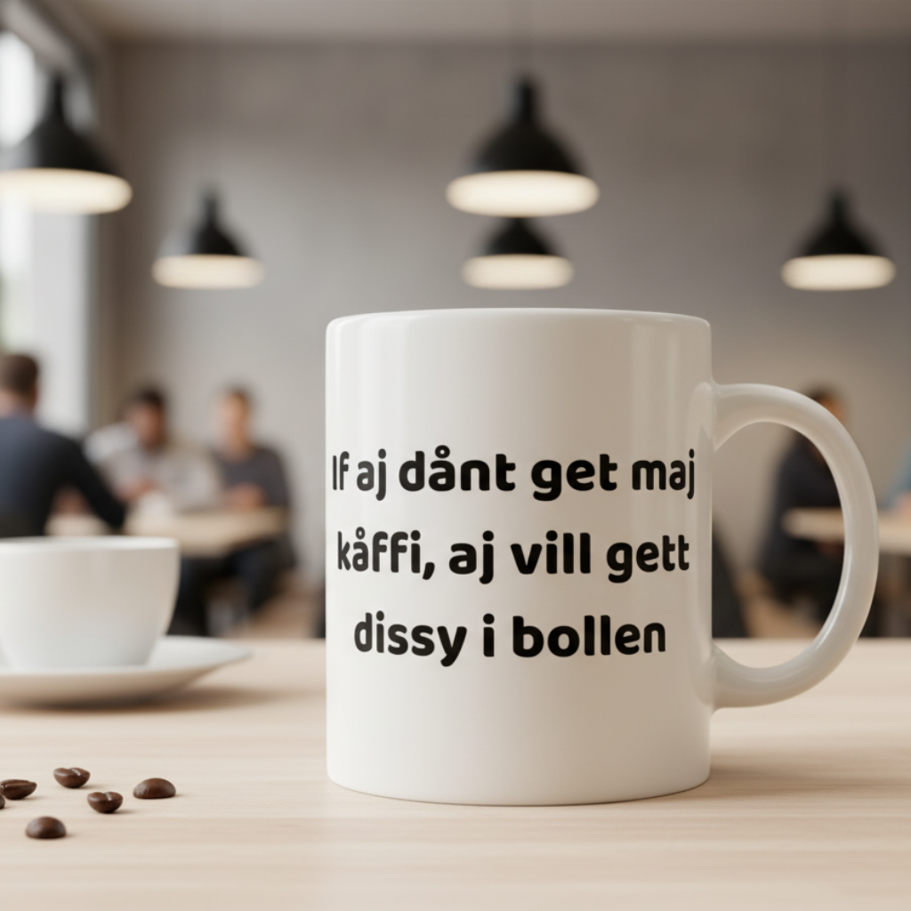 Mugg med tryck - Svengelska Edition (45 designer)