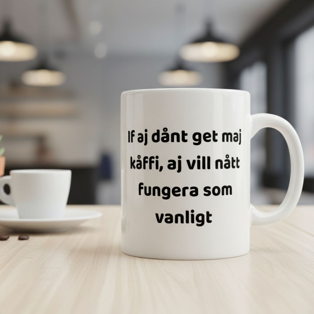 Mugg med tryck - Svengelska Edition (45 designer)