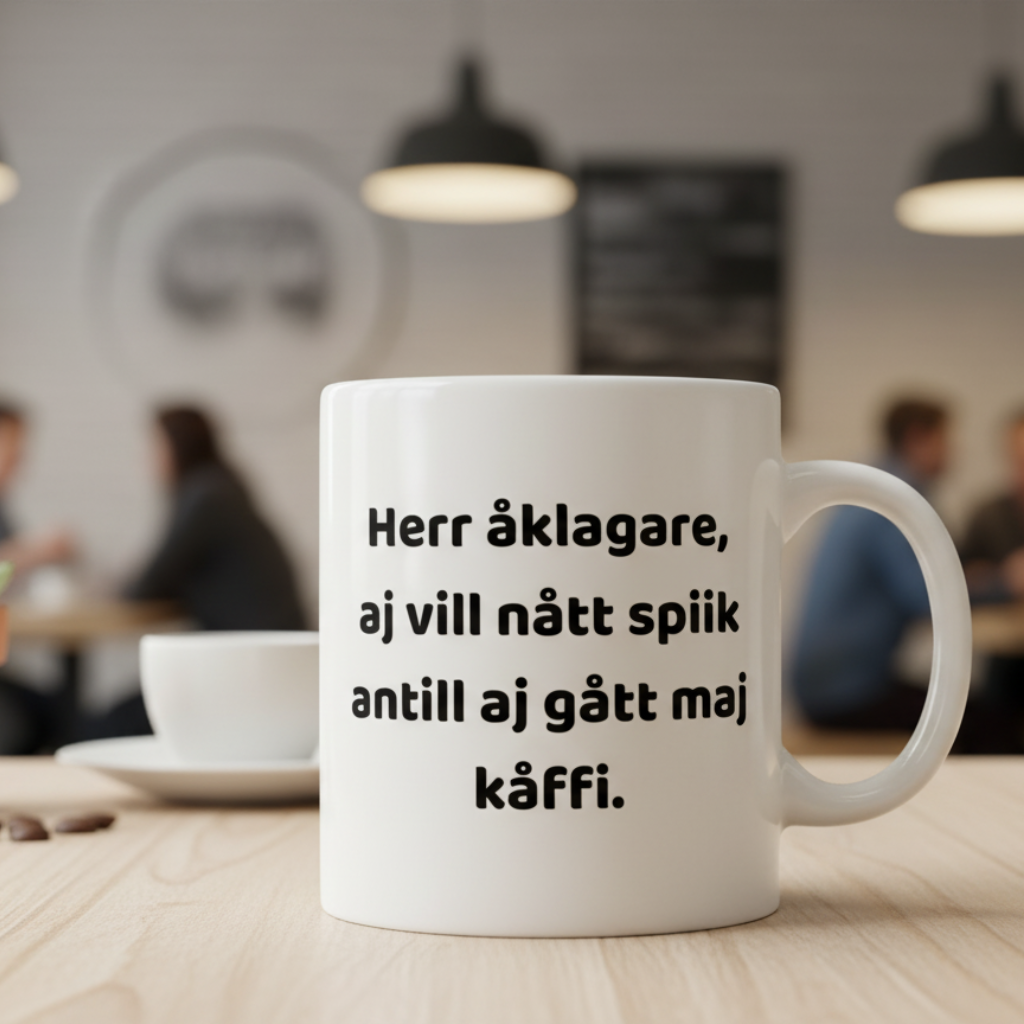 Mugg med tryck - Svengelska Edition (45 designer)