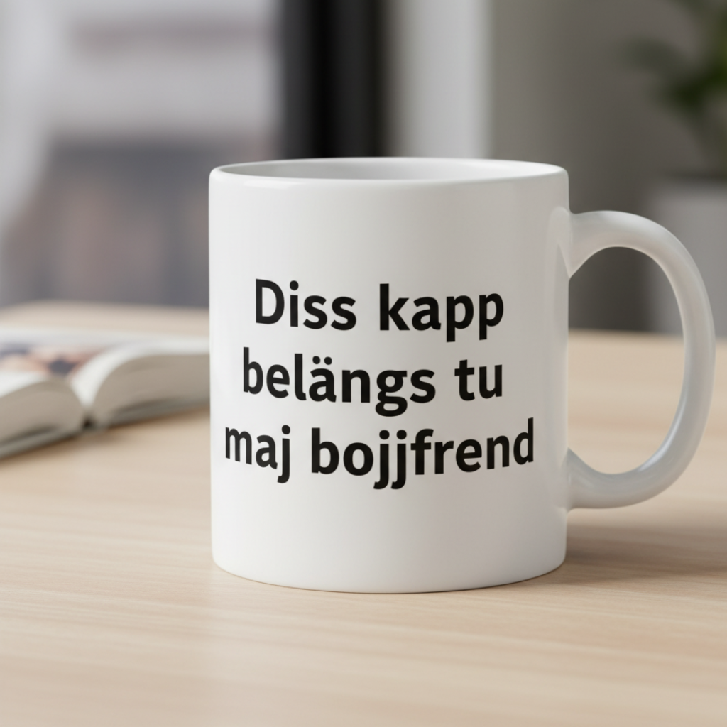 Mugg med tryck - Svengelska Edition (45 designer)