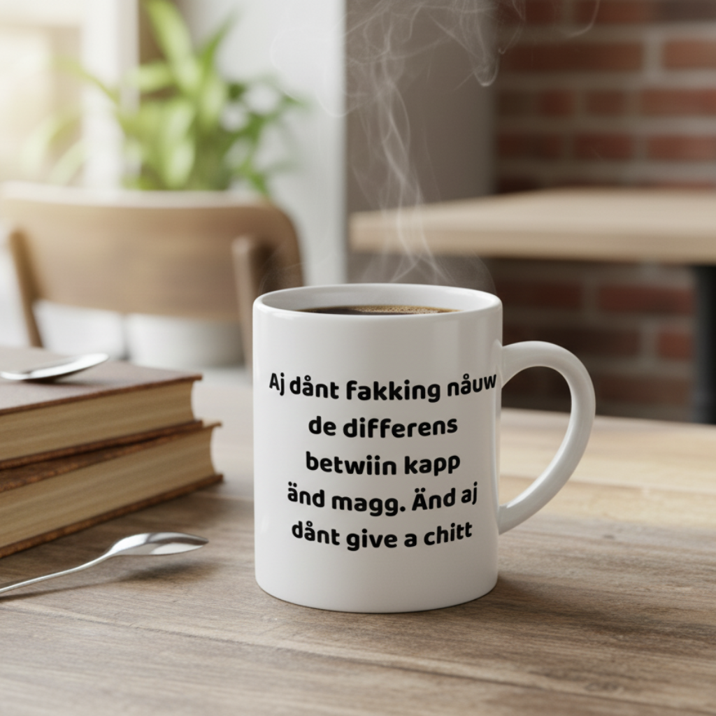 Mugg med tryck - Svengelska Edition (45 designer)