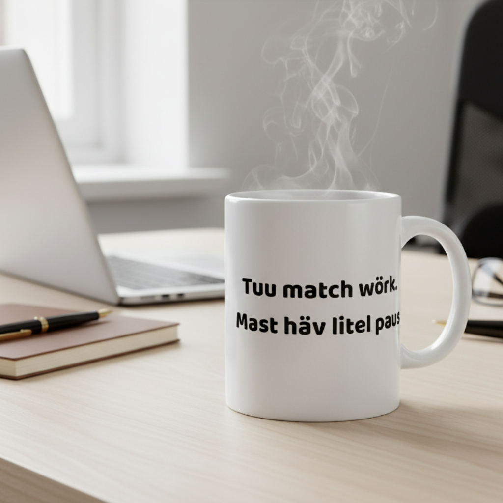 Mugg med tryck - Svengelska Edition (45 designer)