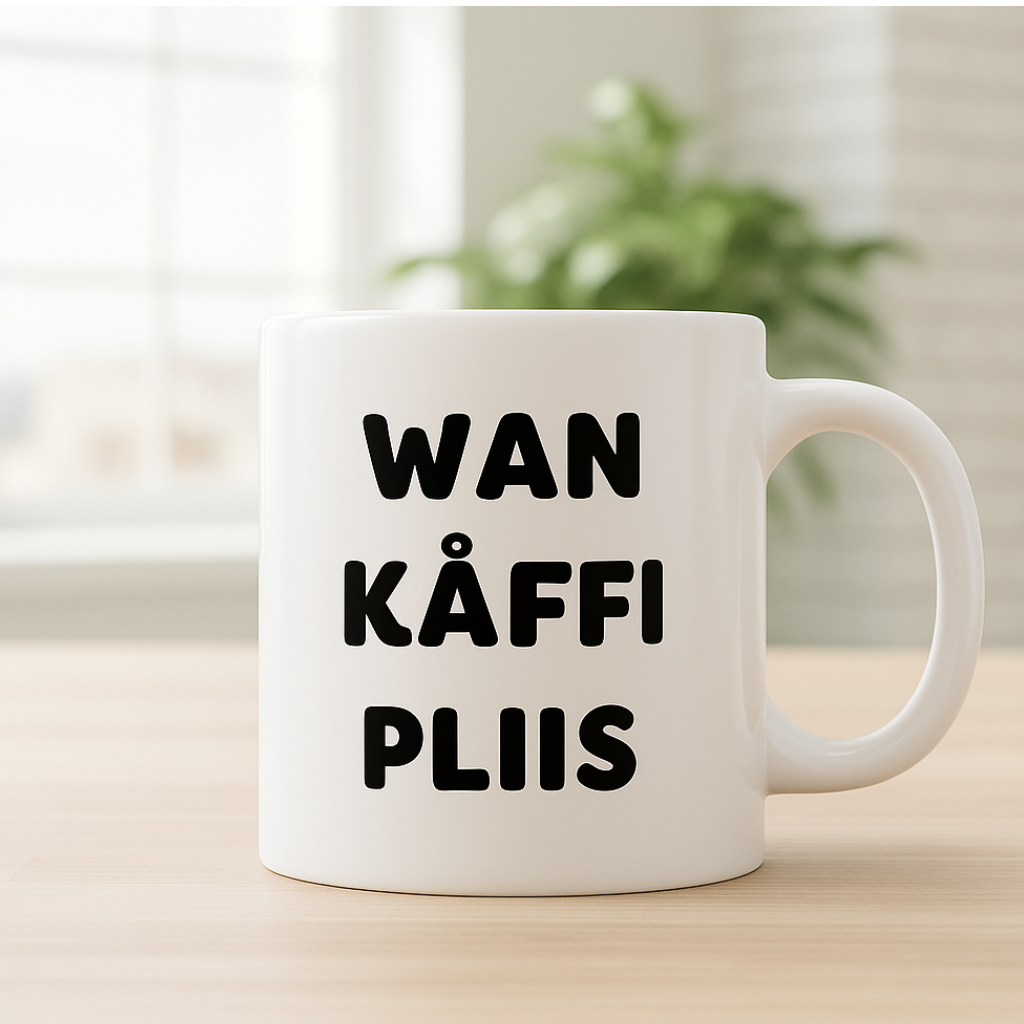 Mugg med tryck - Svengelska Edition (45 designer)