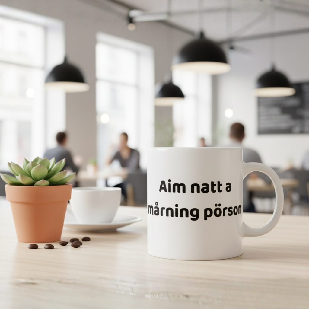 Mugg med tryck - Svengelska Edition (45 designer)