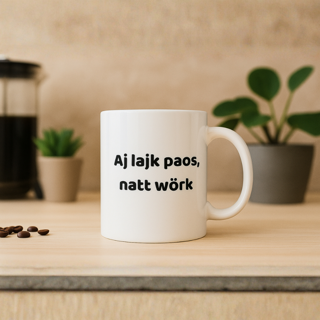 Mugg med tryck - Svengelska Edition (45 designer)