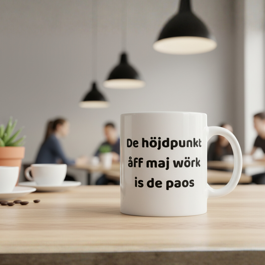 Mugg med tryck - Svengelska Edition (45 designer)