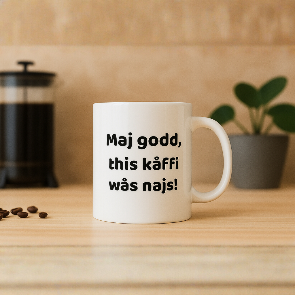 Mugg med tryck - Svengelska Edition (45 designer)