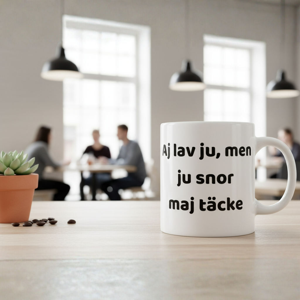 Mugg med tryck - Svengelska Edition (45 designer)