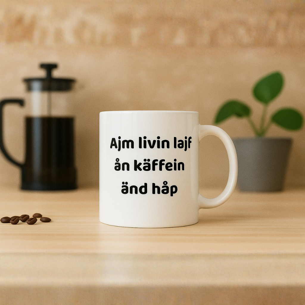 Mugg med tryck - Svengelska Edition (45 designer)