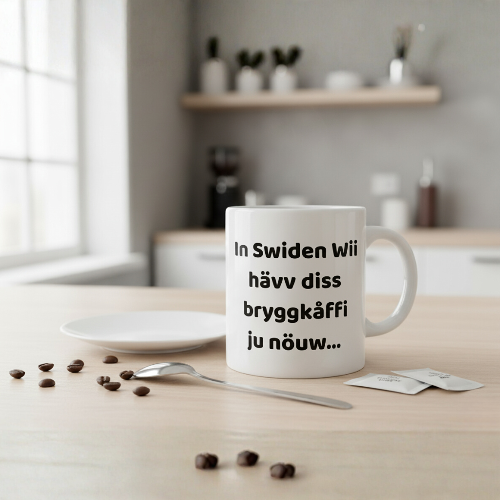 Mugg med tryck - Svengelska Edition (45 designer)
