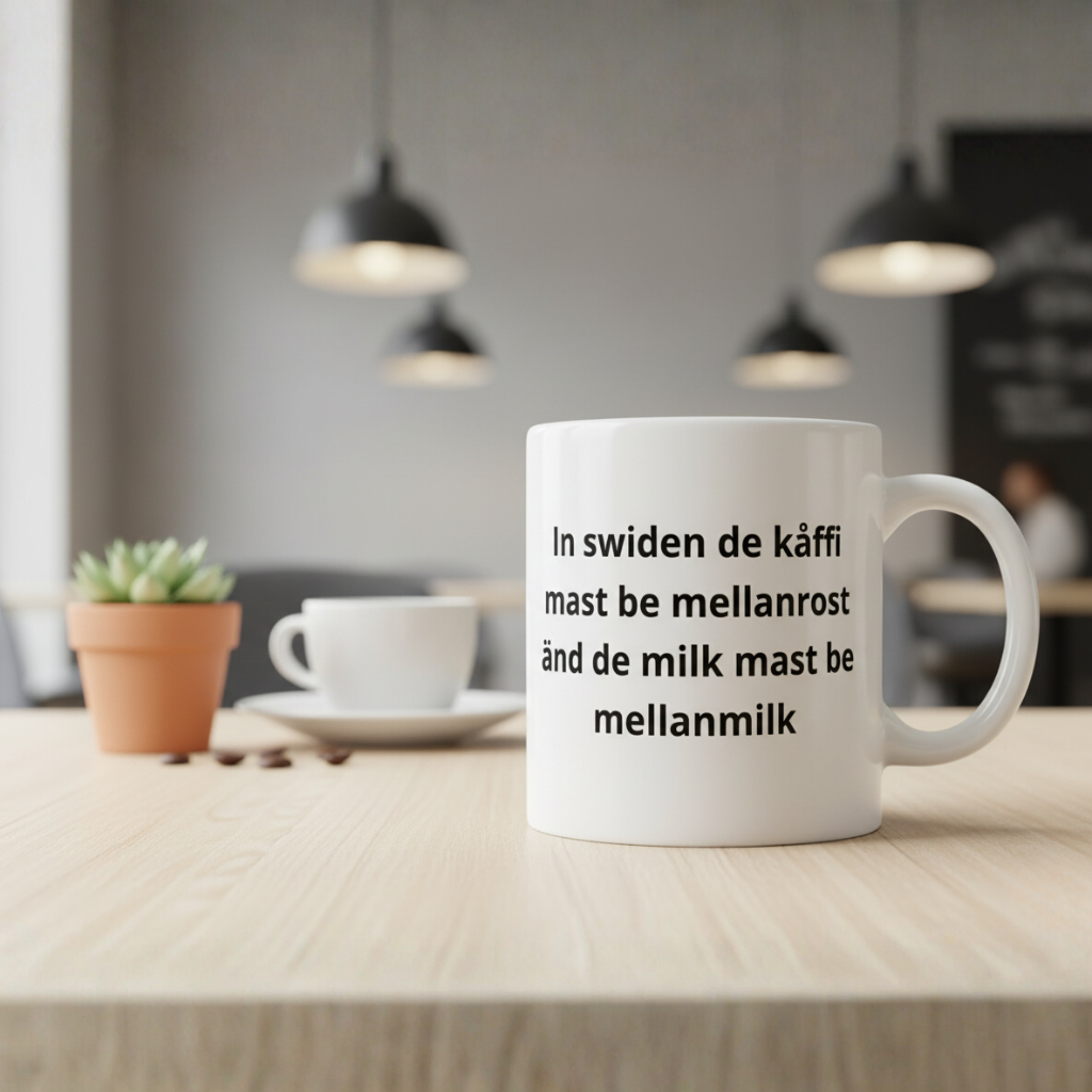 Mugg med tryck - Svengelska Edition (45 designer)