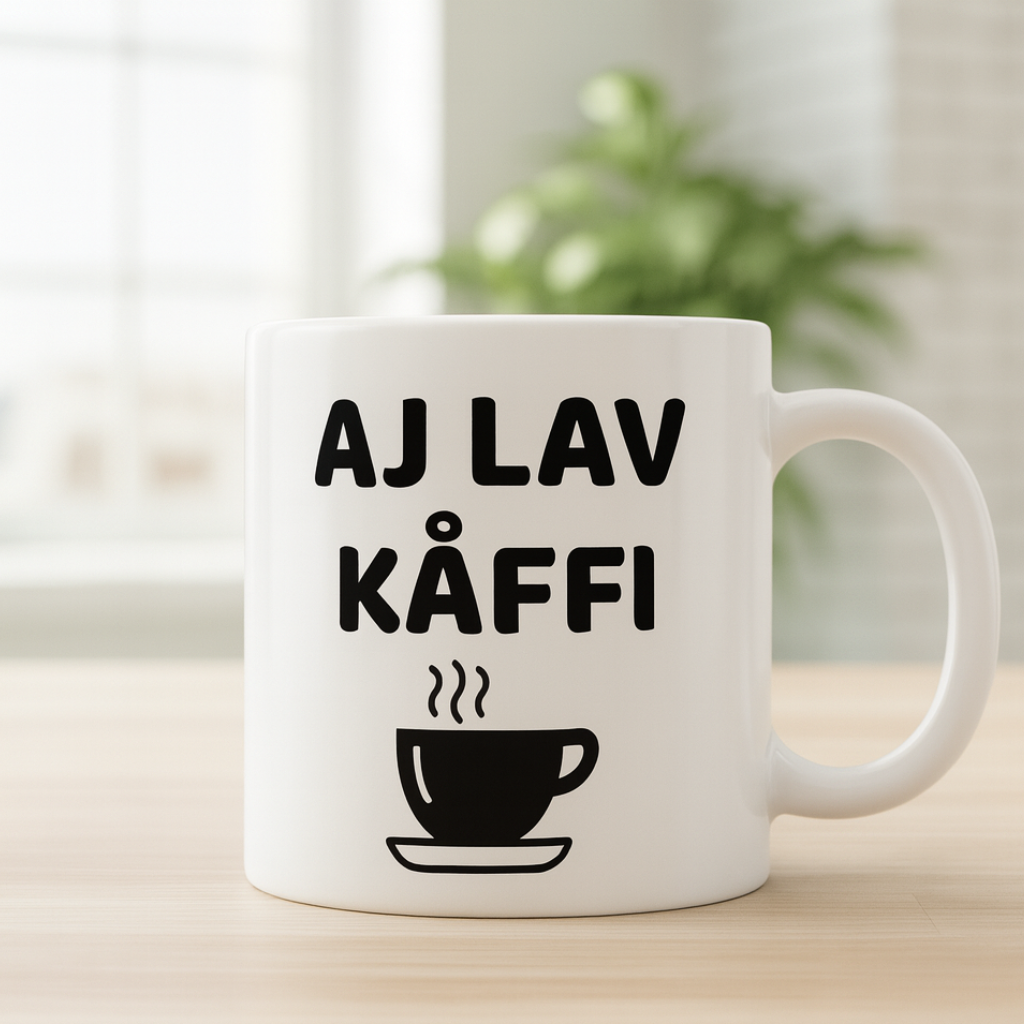 Mugg med tryck - Svengelska Edition (45 designer)