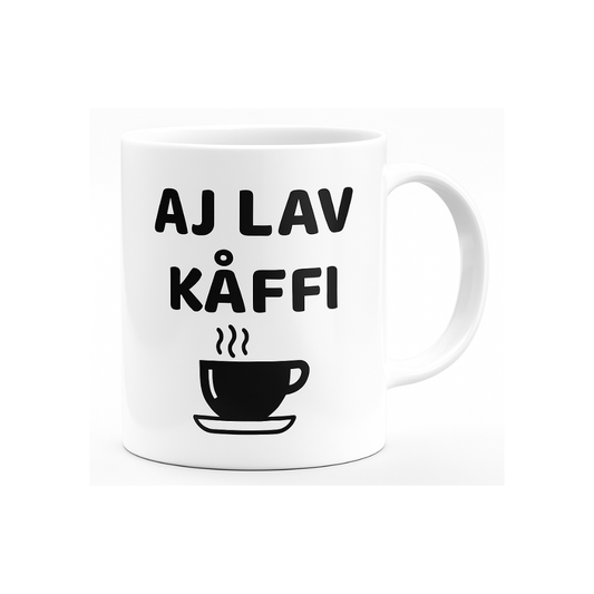 Svengelska mugg – Aj lav kåffi