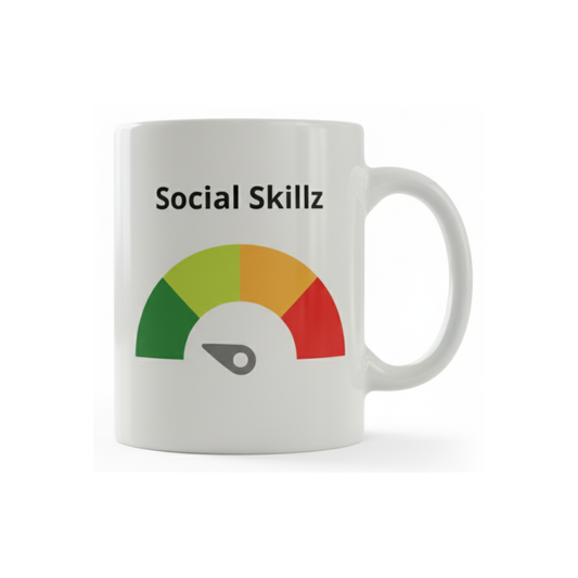 Social Skillz mugg med valbart motiv