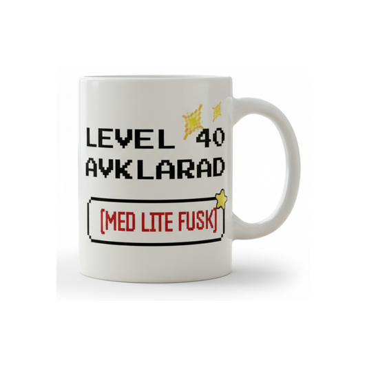 Level 40 avklarad – Med lite fusk mugg