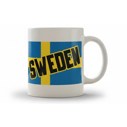 Sweden – Mugg med svensk flagga